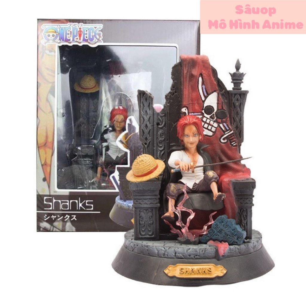 Tứ Hoàng Shanks ngồi trên ngai cực bá đạo - Cao 23 cm