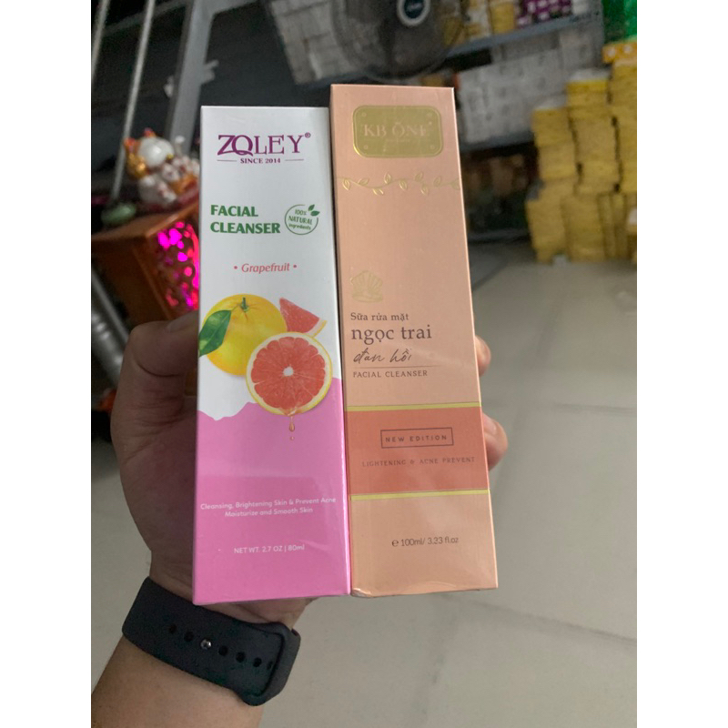 Sữa Rửa Mặt Cam Đào Zoley 80ml- rửa mặt Ngọc trai kb 100ml