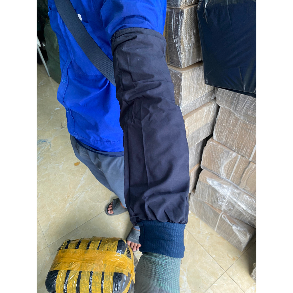 1 Đôi Ống tay vải kaki, Ống tay vải JEAN, Bao ống tay vải kaiki,, Bao tay vải kaki dùng chơ thọ hàn xì, cơ khí,