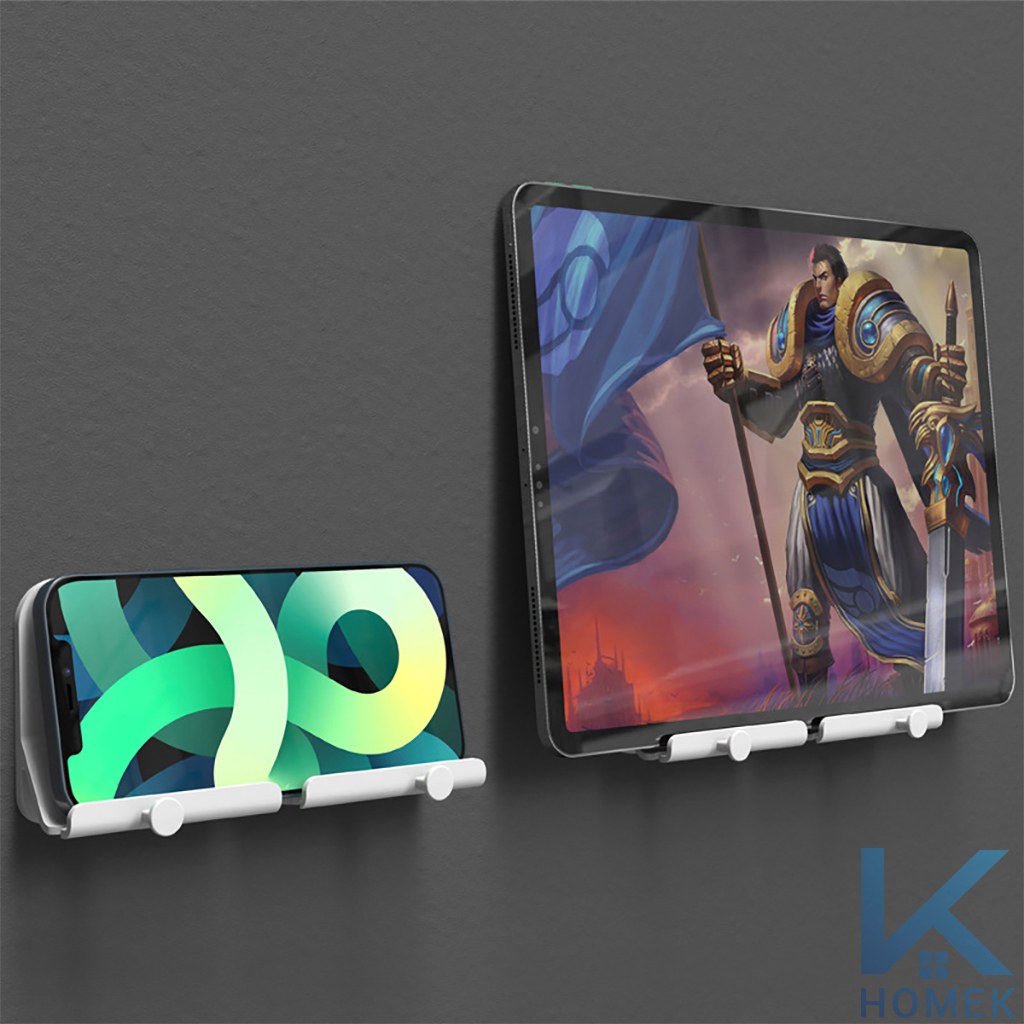 Kệ điện thoại , giá kệ SẠC điện thoại để ipad dán tường tiện lợi, treo dây sạc gọn gàng, sang trọng DTD