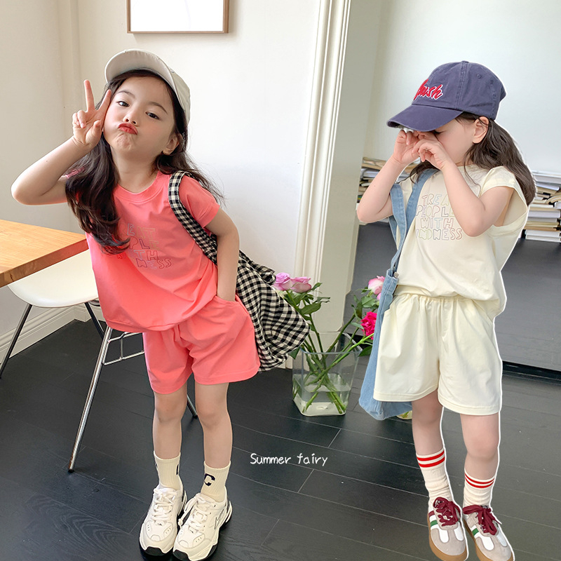 Bộ quần áo thể thao cho bé DMINT Quần short, áo ba lỗ chờm vai chất cotton mềm mát - Quần áo mùa hè hãng Ambb Kids