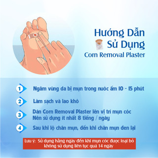 Dán Mụn Cóc Corn Removal Plaster (Hộp 6 miếng dán)