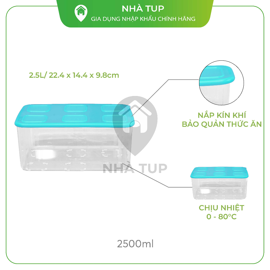 Hộp trữ mát Tupperware Fresh Clear