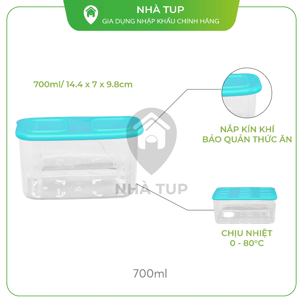 Hộp trữ mát Tupperware Fresh Clear