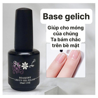 base top, cứng móng Gelish đen, bộ 3 hoa hồng đen