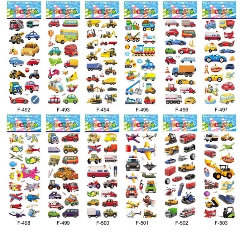 Sticker 3d Không Thấm Nước_Vô vàn mẫu cute lựa chọn cho bé
