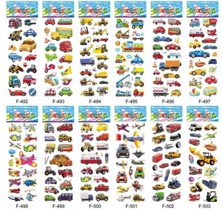 Sét 10 tờ Sticker 3d Không Thấm Nước_Vô vàn mẫu cute lựa chọn cho bé