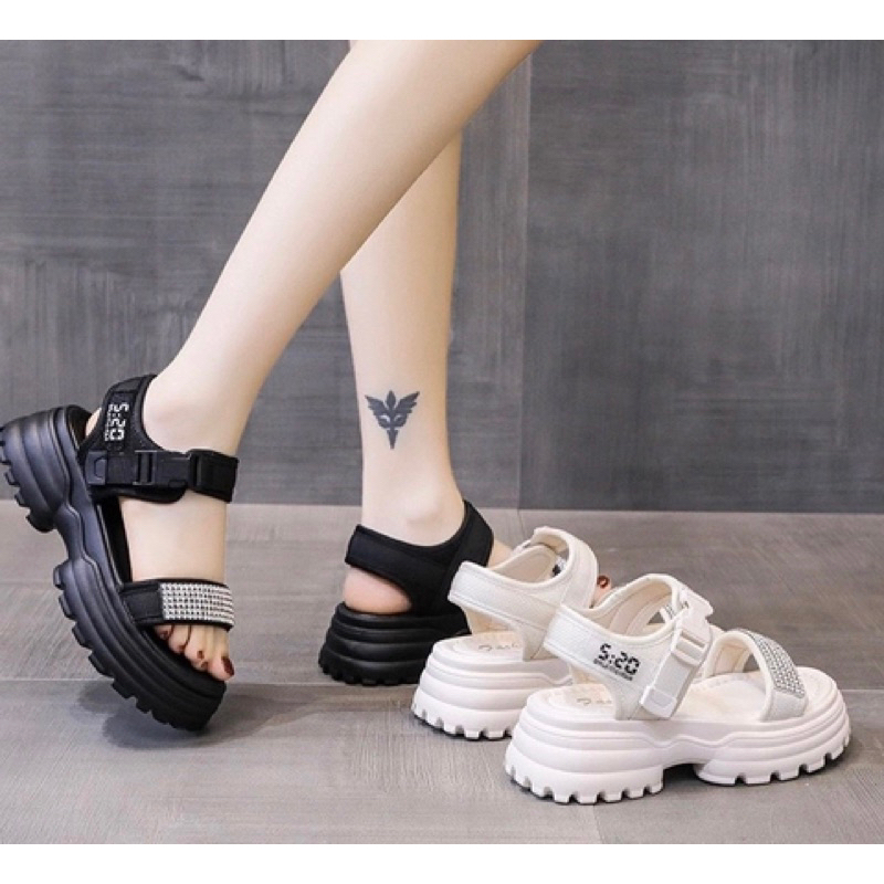 Giày Sandals Nữ Đế cao 5cm G1920 G1392 Phong Cách HànQuốc Hàng CaoCấp Êm Chân Bảo Hành 12 Tháng - Shop Giày Bánh Mì