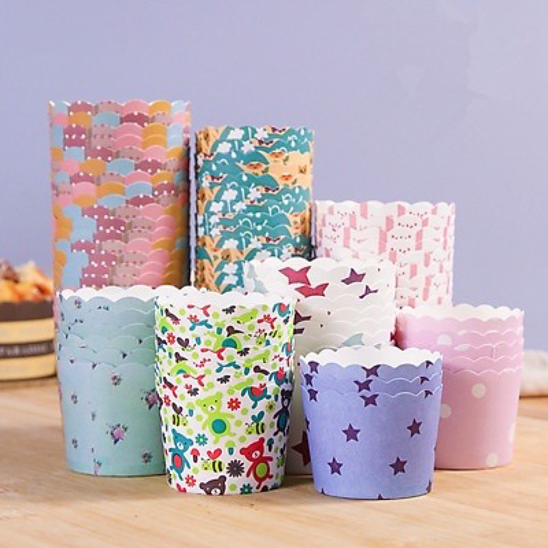 Cupcake cứng nhỏ 6cm ( lốc 50 chiếc) - Cupcake làm bánh