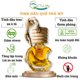 Tinh dầu treo xe quế thơm xe ô tô - Quế Trà My khử mùi dầu xông tinh dầu thơm phòng đuổi muỗi lau sàn nhà chai thủy tinh