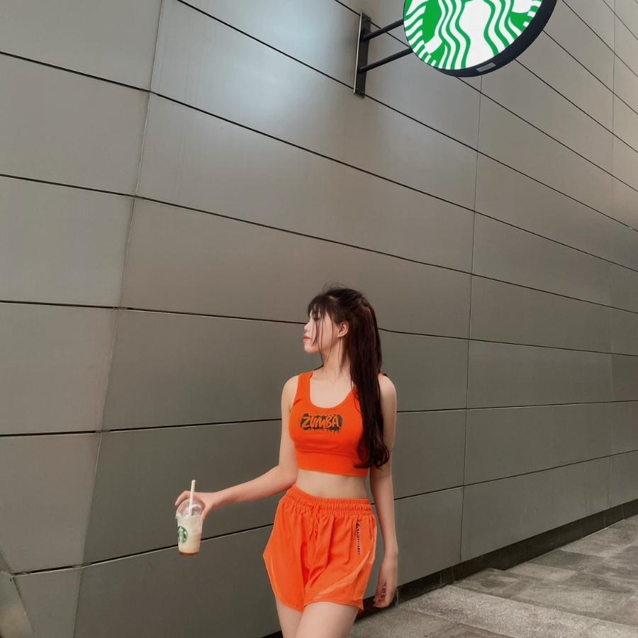 Quần short nữ tập  gym, yoga, chạy bộ 2 lớp trẻ trung lớp ngoài chất gió lớp trong chất vải thun lạnh mềm mịn thoáng mát