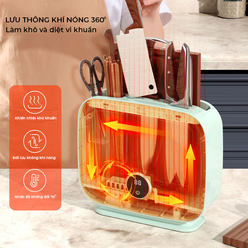 Máy Khử Khuẩn Dao Thớt, Máy Sấy Tiệt Trùng Dao Thớt Đũa Khử Khuẩn TIA UV