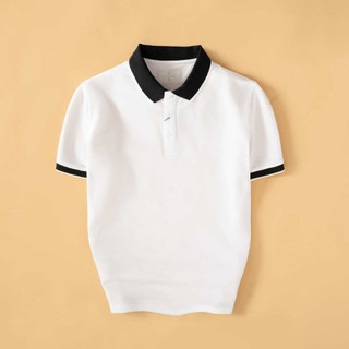 [Mua 1 Tăng 1] Áo Polo Nam Trắng Cá Sấu Phối Cổ Chuẩn Phom Slimfit Trẻ Trung, Năng Động Thoải Mái