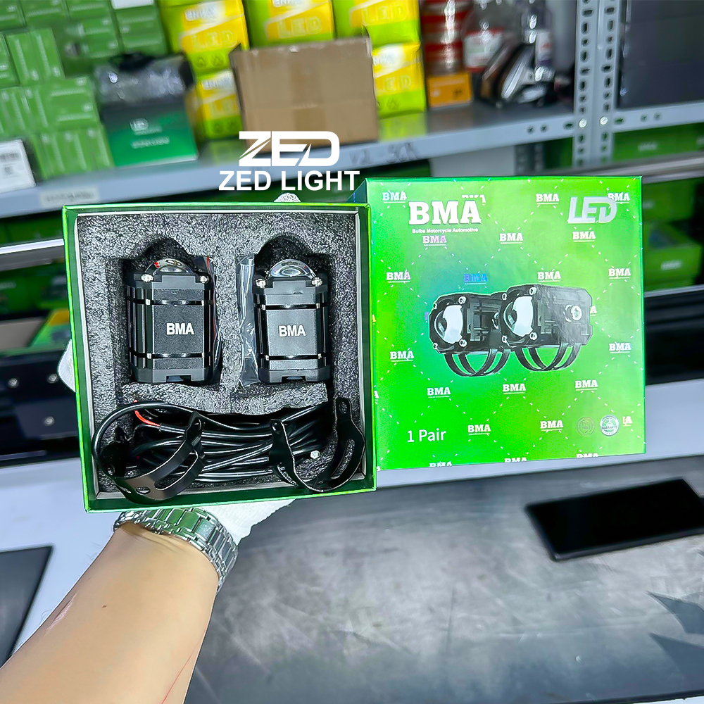 Đèn Trợ Sáng Mini W2 BMA, 4 Chế Độ Sáng - Tích Hợp Auto Passing - Bản Mới Nhất 2023 ( Giá 1 Đèn )