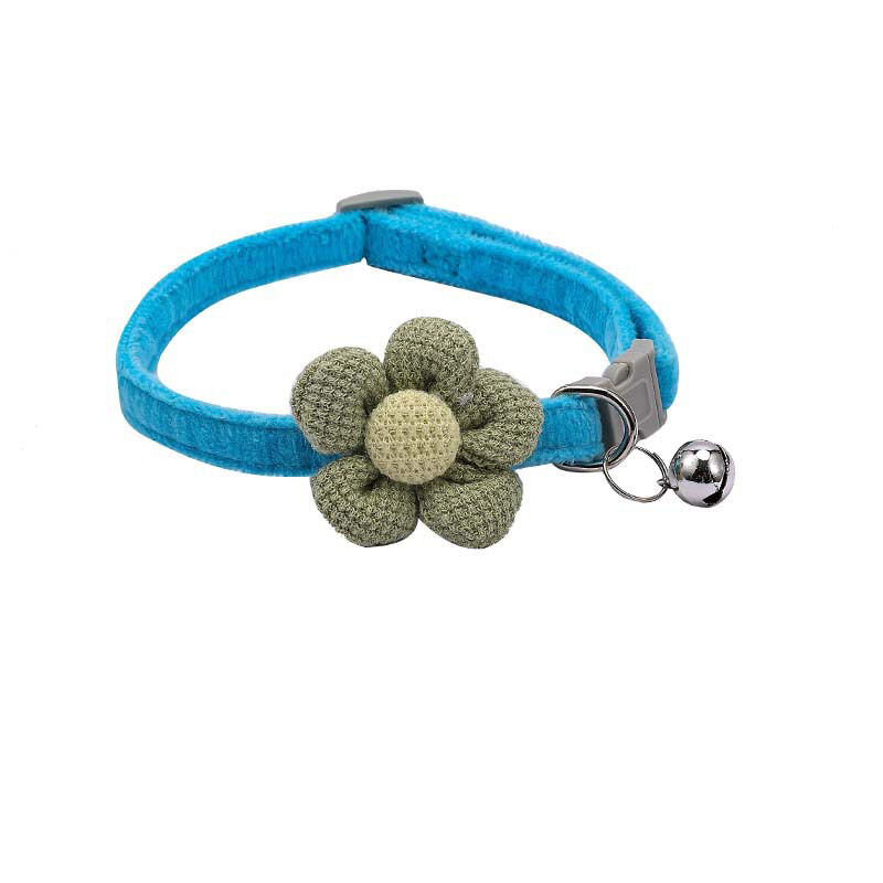 Vòng Cổ Lông Nhung Mềm Mại Gắn Chuông Và Nơ Cho Thú Cưng