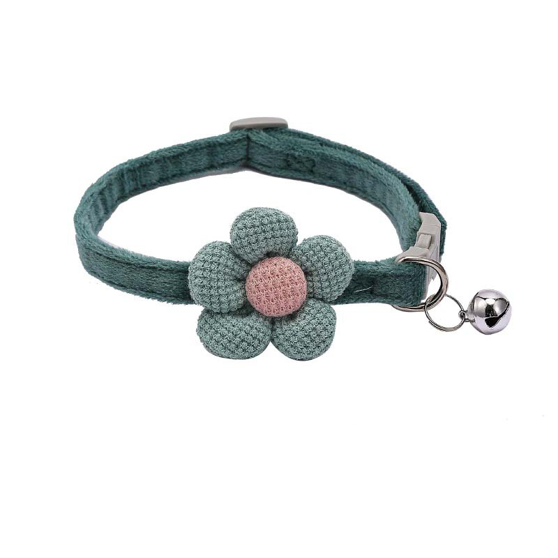 Vòng Cổ Lông Nhung Mềm Mại Gắn Chuông Và Nơ Cho Thú Cưng