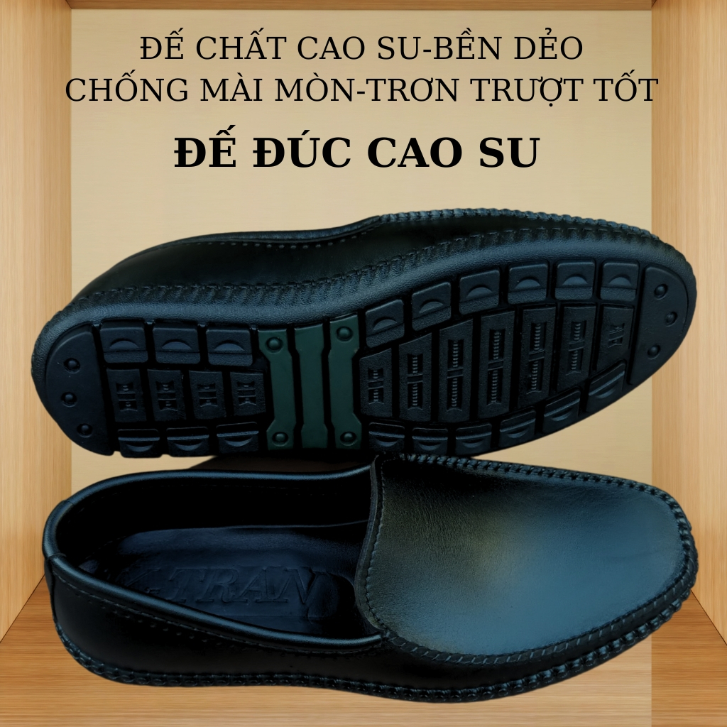 Giày lười da nam mã K200,giày da bò cao cấp,hàng thủ công thượng hạng,chất liệu da bò nhập khẩu với màu đen,nâu và xanh