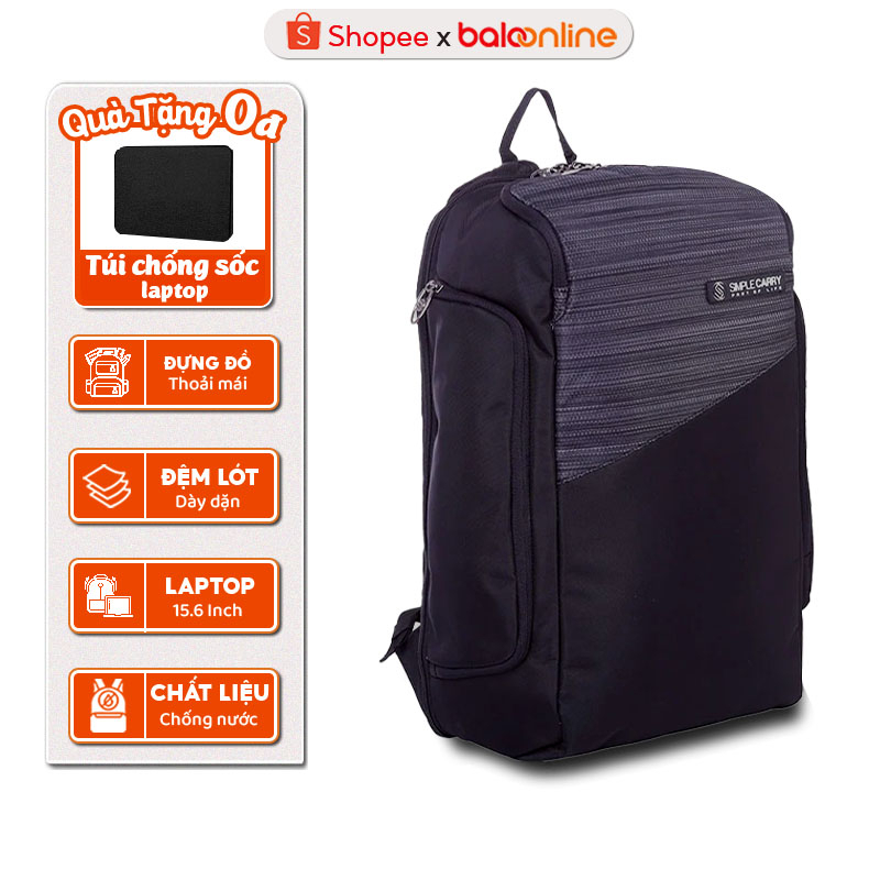 Balo Laptop 14 Inch Simplecarry P9 Chất Liệu Chống Nước, Chống Sốc Cao Cấp