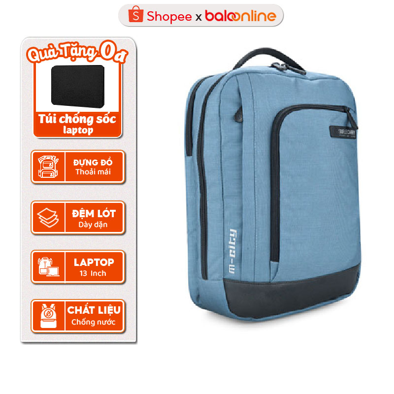 Balo Laptop Simplecarry M-City 13 Inch Chất Liệu Polyester Chống Nước Chống Sốc Cao Cấp