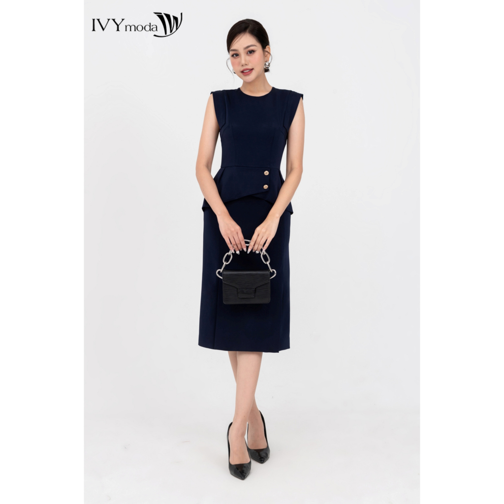 Đầm chữ A dạo phố nữ IVY moda MS 41M8390