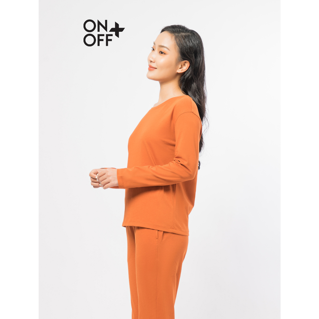 Clearance sale | Bộ mặc nhà nữ dài tay ONOFF Cotton USA mềm mịn - W46MC2122009