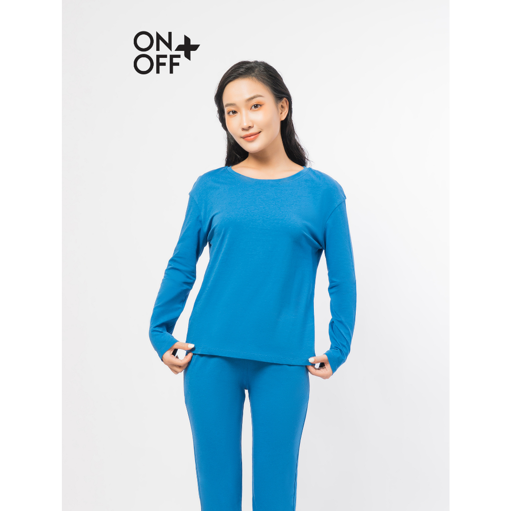 Clearance sale | Bộ mặc nhà nữ dài tay ONOFF Cotton USA mềm mịn - W46MC2122009