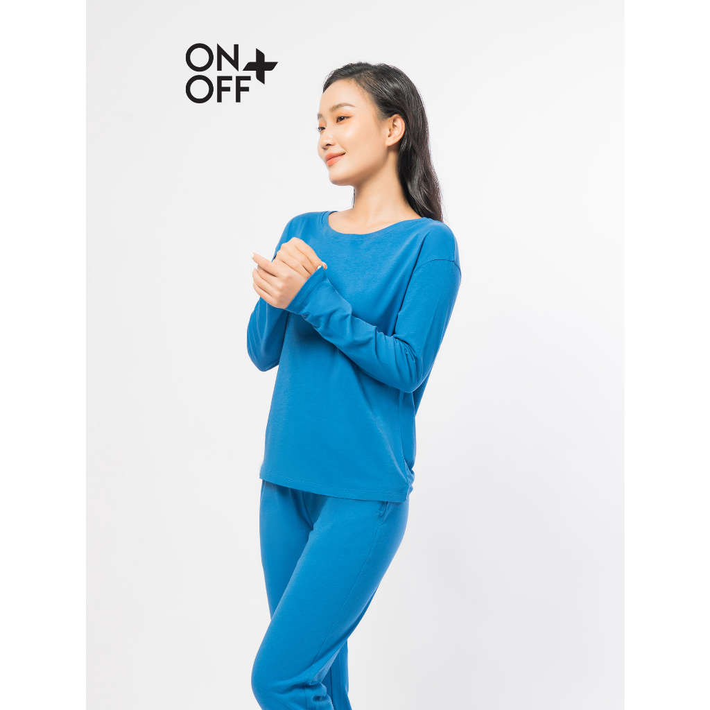 Clearance sale | Bộ mặc nhà nữ dài tay ONOFF Cotton USA mềm mịn - W46MC2122009