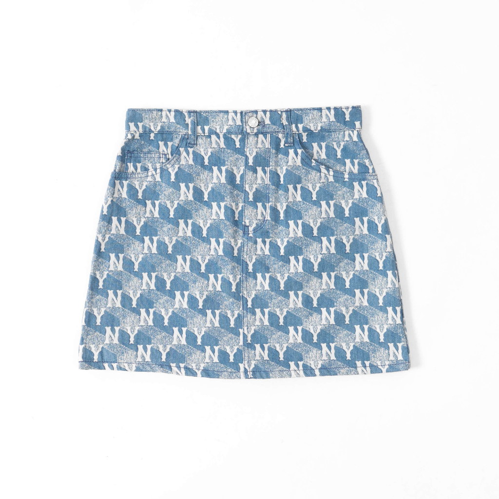 SET ĐỒ DENIM M.L.B CUBE MONOGRAM NY PRINTED