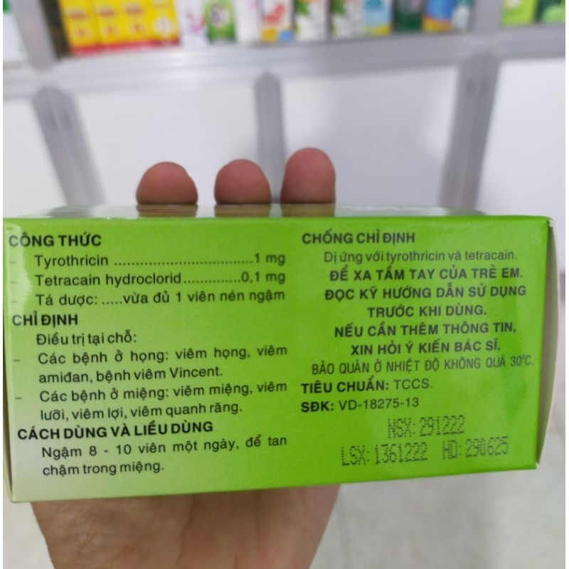 Viên kẹo ngậm   Tyrotab.