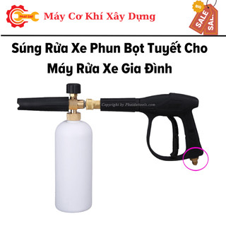 Súng phun bọt tuyết cho máy rửa xe gia đình-bình phun bọt tuyết-súng xịt rửa xe