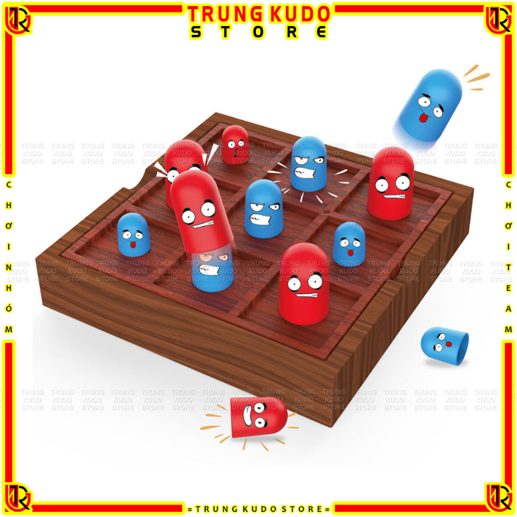Caro Tic Tac Toe Vui Nhộn  - Đồ Chơi Sáng Tạo XO Chơi 2 Người Dạng Broadgame