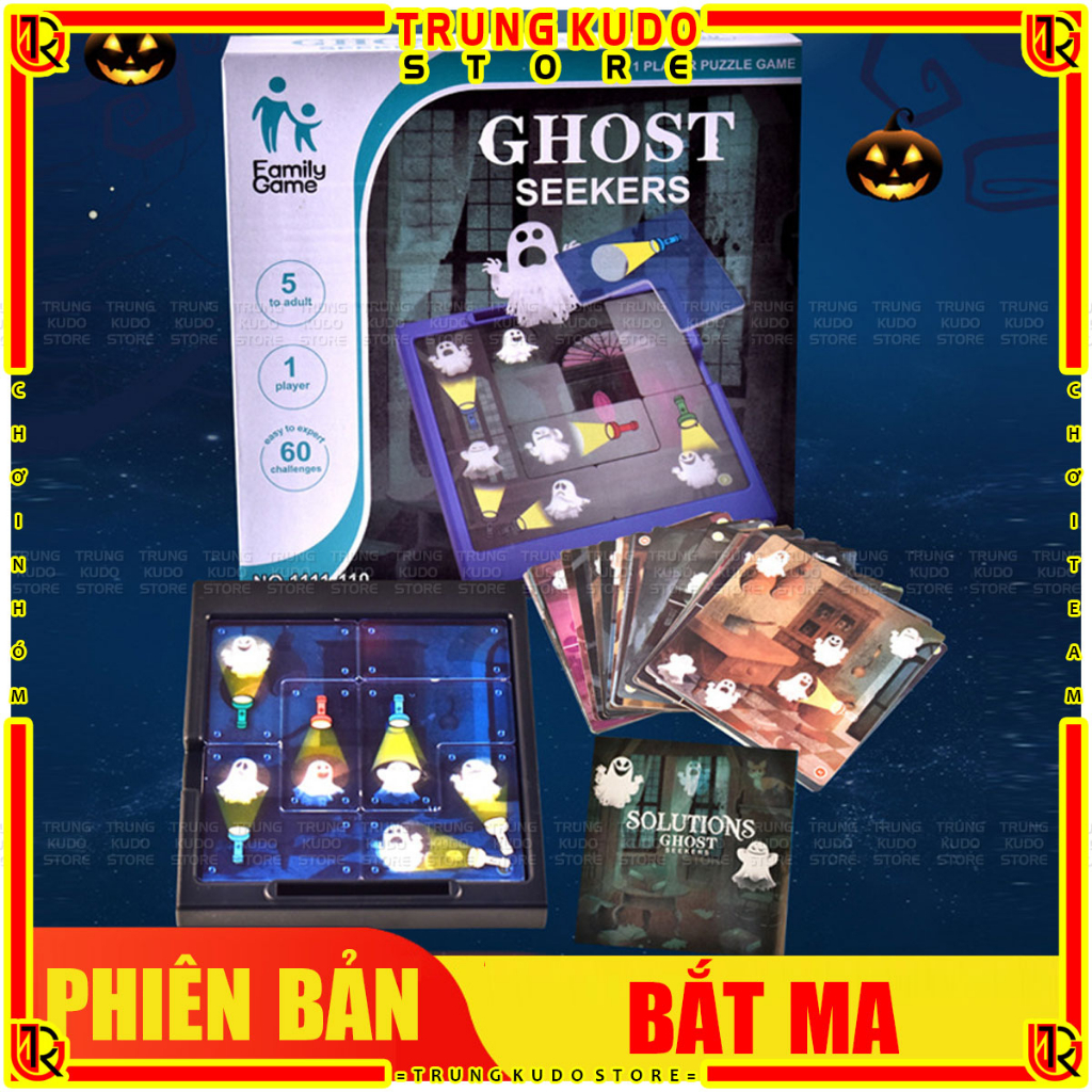 Bắt Ma Bằng Đèn Pin - Broadgame Giải Đố 60 Thử Thách 2 Phiên Bản Ghost Catchers Và Among Us
