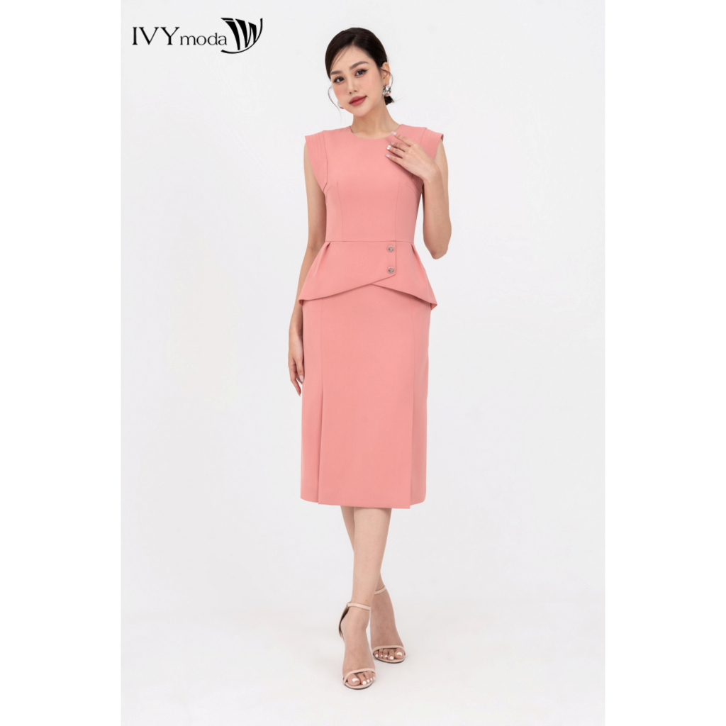 Đầm chữ A dạo phố nữ IVY moda MS 41M8390