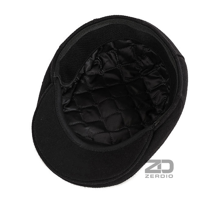 Mũ Nồi Nam Lông Cừu Có Che Tai, Nón Beret Nam Cao Cấp MN036