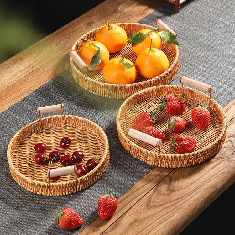 Khay đựng đồ BAMBOOO ECO đựng hoa quả thay đĩa sứ - để trái cây đồ khô trong nhà hàng , khách sạn , gia đình cao cấp
