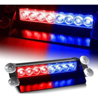 Đèn nháy xang đỏ công an cảnh sát police 8 bóng led 9w