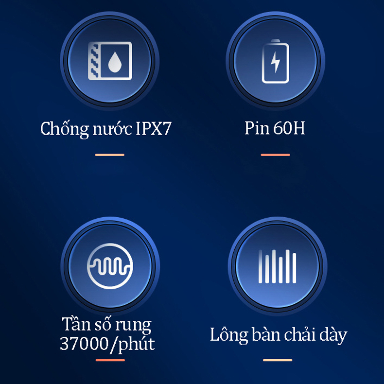 Bàn Chải Điện Tự Động 6 Trong 1 X600 Tẩy Trắng Răng Máy Đánh Răng Cao Cấp Lông Mềm Cho Bé 6 Chế Độ Đa Năng Chống Nước | BigBuy360 - bigbuy360.vn