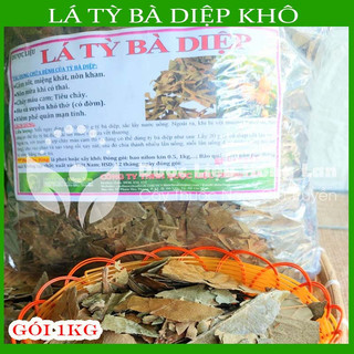 Lá tỳ bà diệp khô đóng gói 1kg - hàng công ty loại 1
