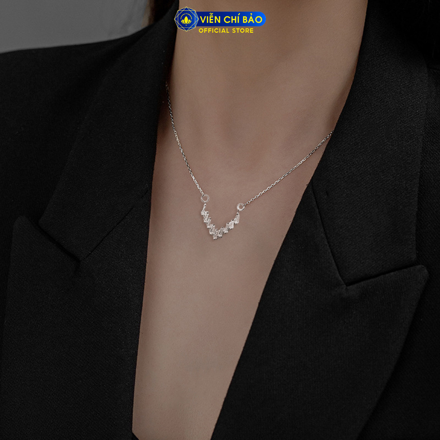 Dây chuyền bạc nữ sunshine chất liệu bạc 925 thời trang phụ kiện trang sức nữ Viễn Chí Bảo D400301x