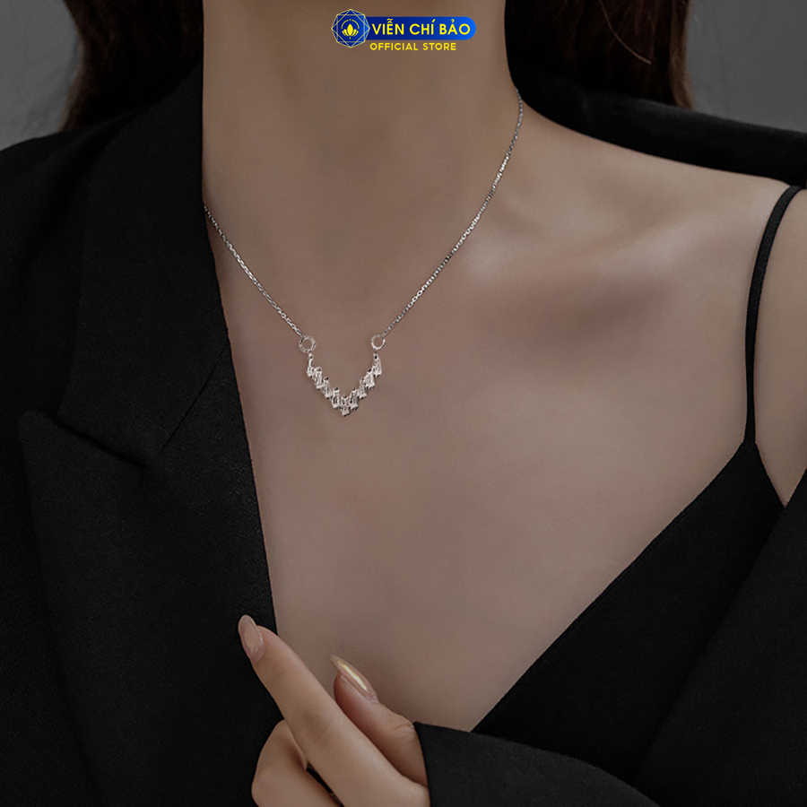 Dây chuyền bạc nữ sunshine chất liệu bạc 925 thời trang phụ kiện trang sức nữ Viễn Chí Bảo D400301x