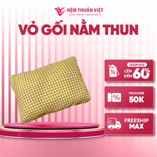 Vỏ Gối Nằm Thuần Việt Chất Liệu Thun Lạnh Cao Cấp - Màu Sắc Ngẫu Nhiên