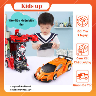 [ Tặng Kèm Pin Sạc ] Oto điều khiển từ xa, điều khiển biến hình robot. Chất liệu an toàn cho bé