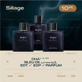 C ./h .a/.. n e l bleu de c h/. ..a/. n. e/ l edp edt parfum | mẫu thử nước hoa nam