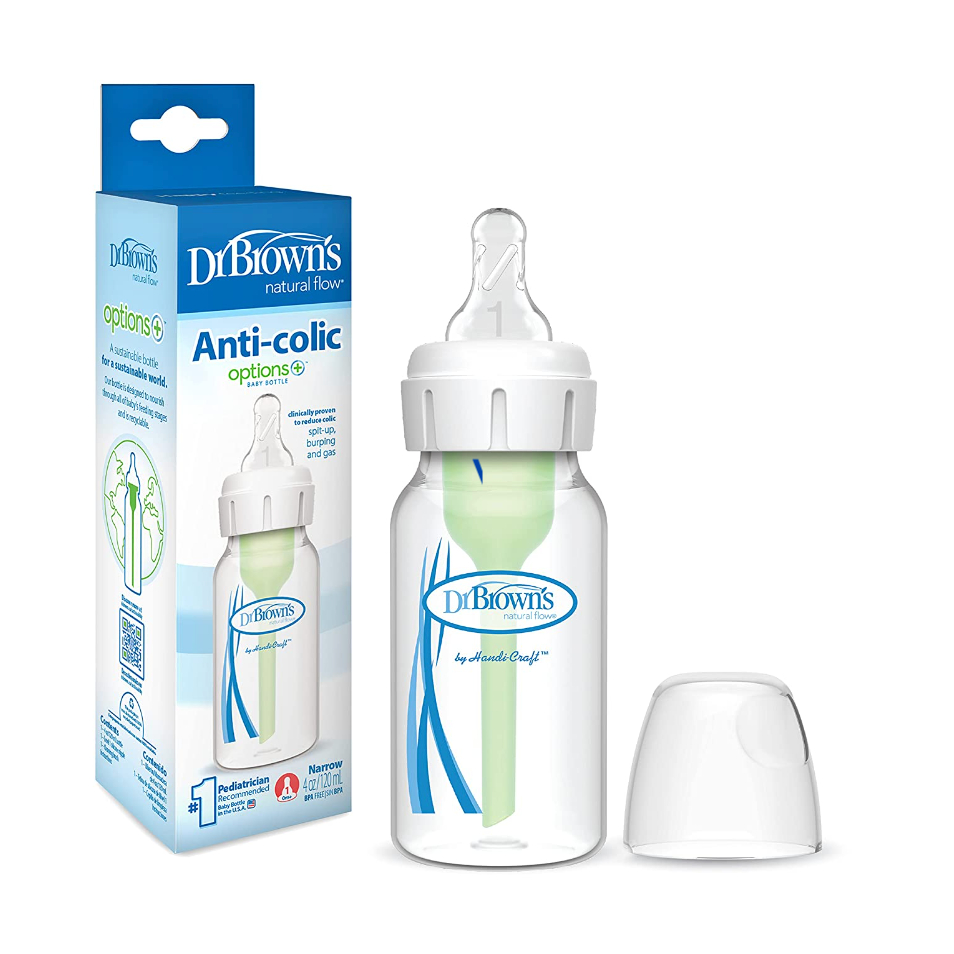 Bình sữa DrBrow kèm van chống sặc 120ml