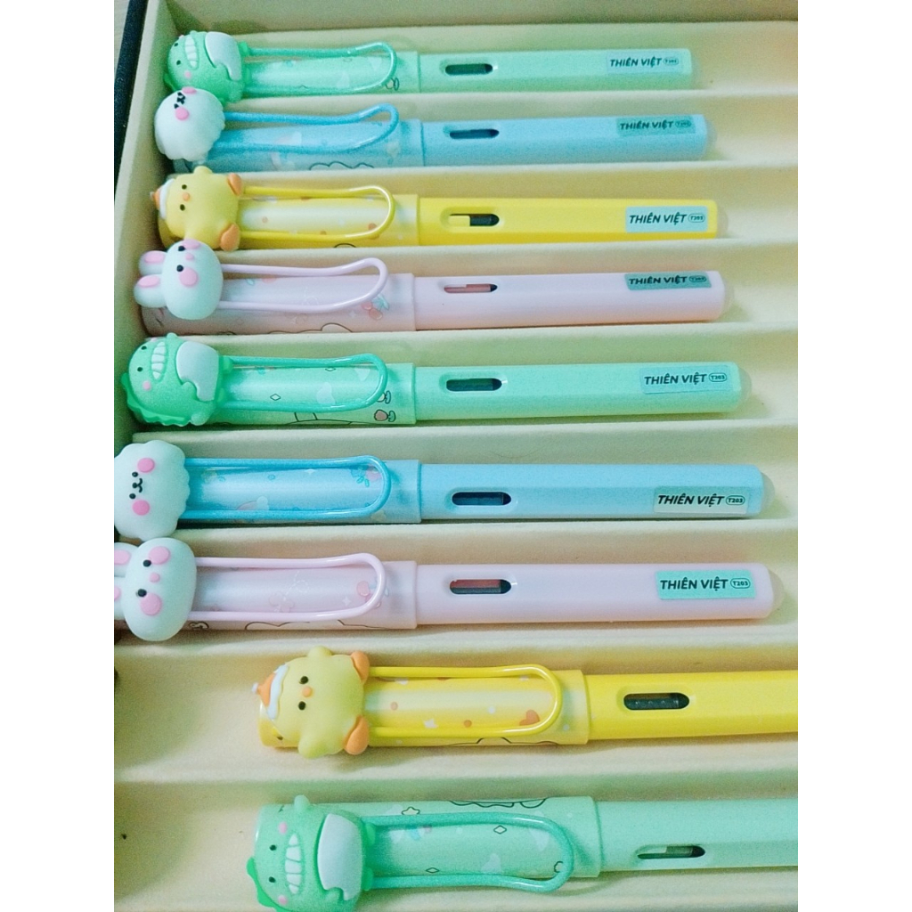 Combo Bút Máy Kim Tinh T203 Tặng Ngòi Bút Khắc Tên Miễn Phí Trọng Lượng Nhẹ Cho Học Sinh Tiểu Học