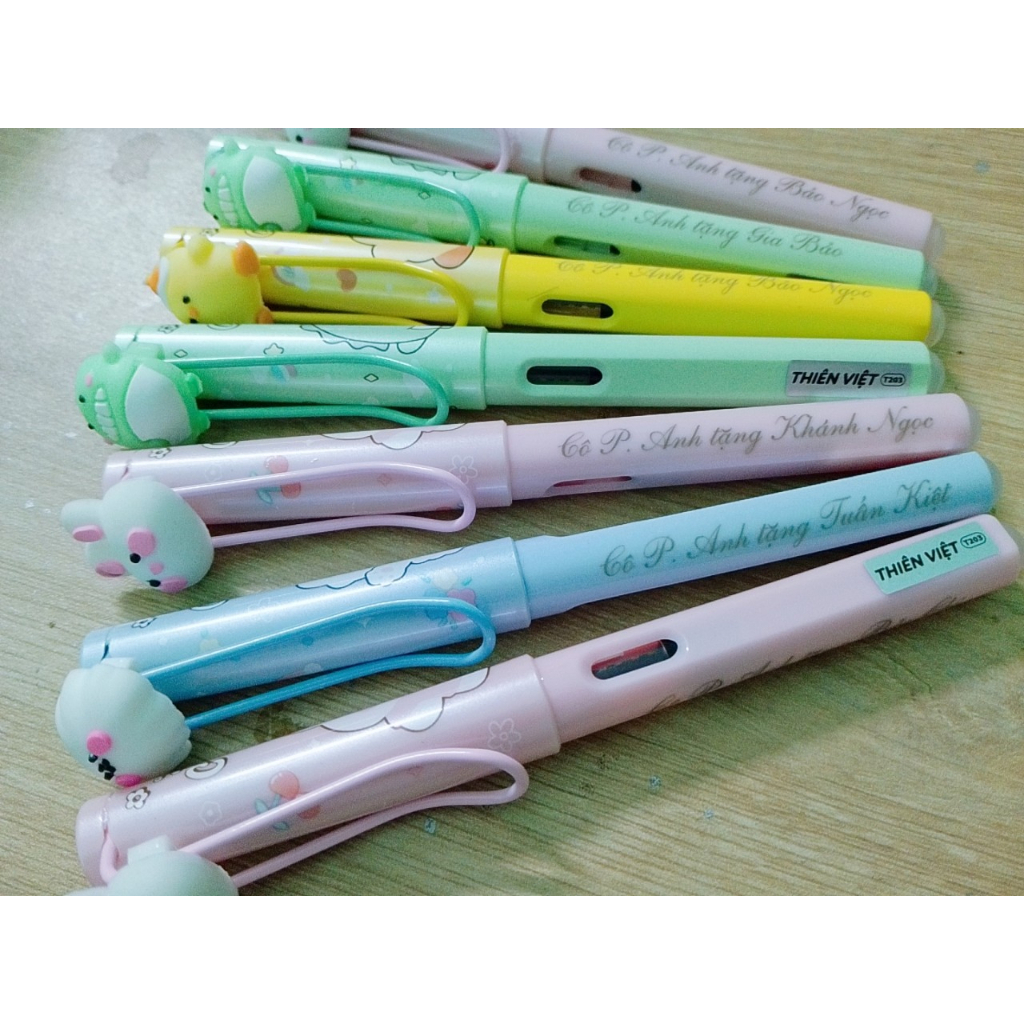Combo Bút Máy Kim Tinh T203 Tặng Ngòi Bút Khắc Tên Miễn Phí Trọng Lượng Nhẹ Cho Học Sinh Tiểu Học