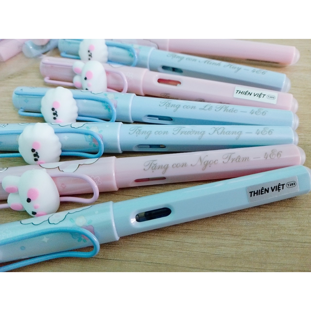 Combo Bút Máy Kim Tinh T203 Tặng Ngòi Bút Khắc Tên Miễn Phí Trọng Lượng Nhẹ Cho Học Sinh Tiểu Học