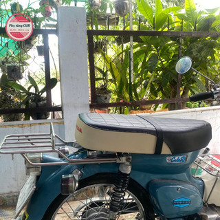 Bộ yên dài và baga inox sau cho xe cub ( đầy đủ phụ kiện gắn xe )