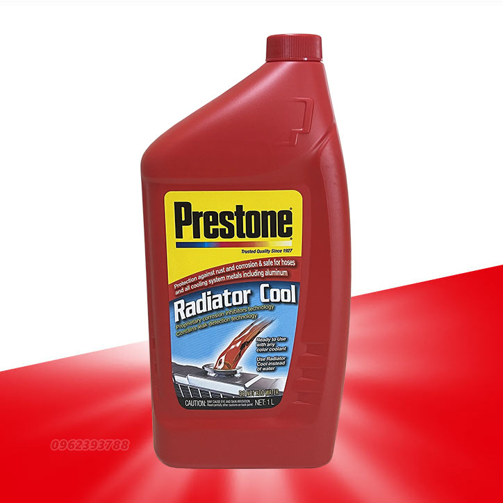 Nước làm mát Prestone đỏ 1 lít phù hợp mọi dòng xe và động cơ