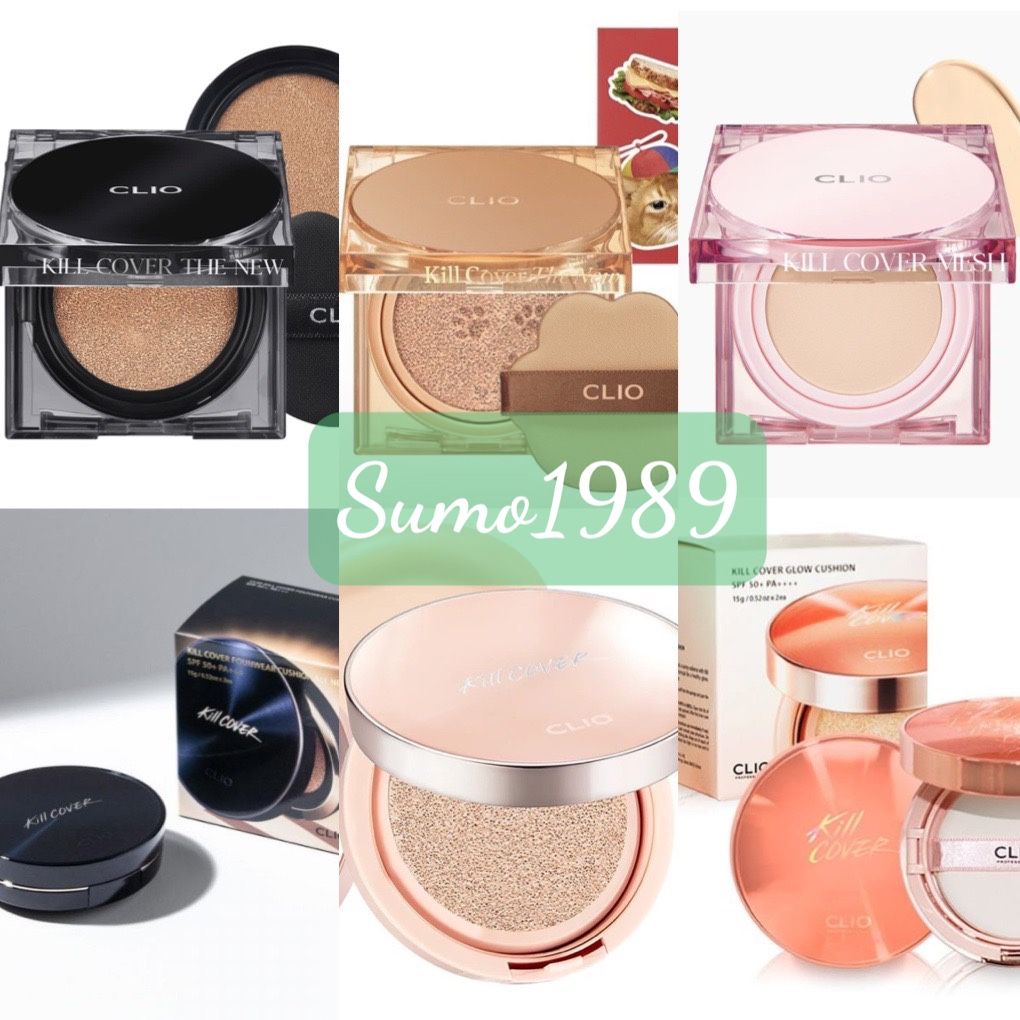 Phấn Nước Clio Kill Cover Founwear/GLOW/GLOW FITTING CUSHION 15g+ Tặng Kèm Lõi 15g